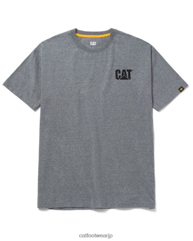 トレードマークのTシャツ ダークヘザーグレー 男性 N2JB0V213 Caterpillar |トップス＆アウター